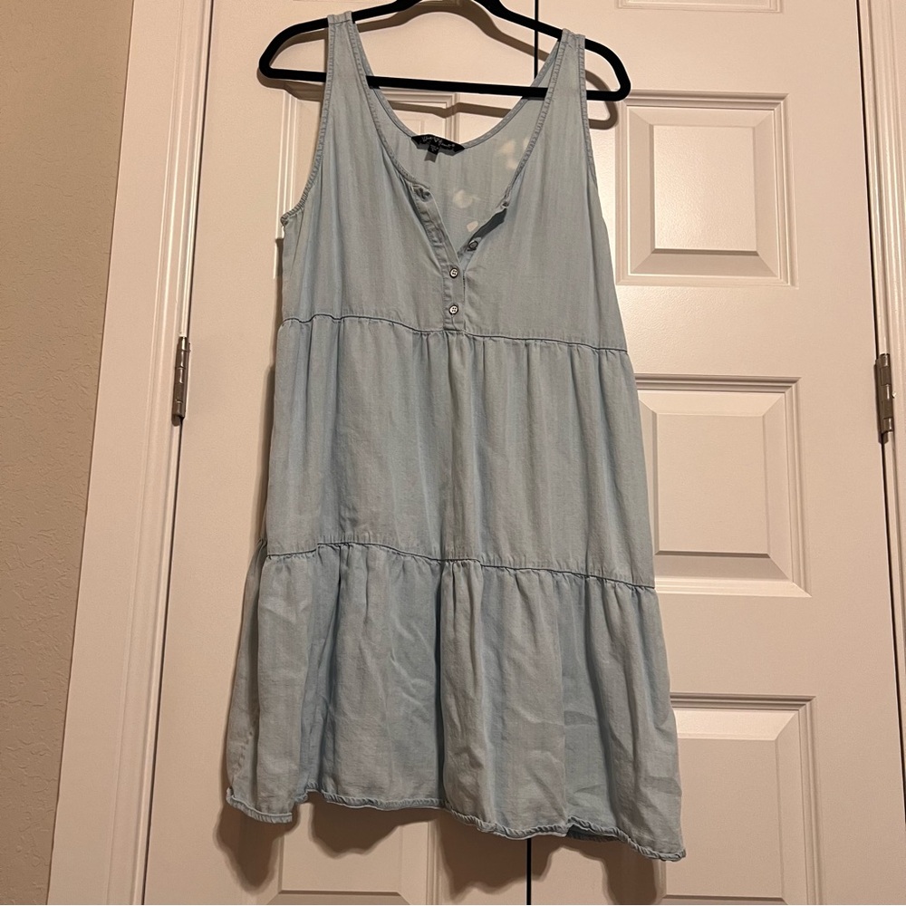 Velvet Heart Light Blue Denim Mini Dress